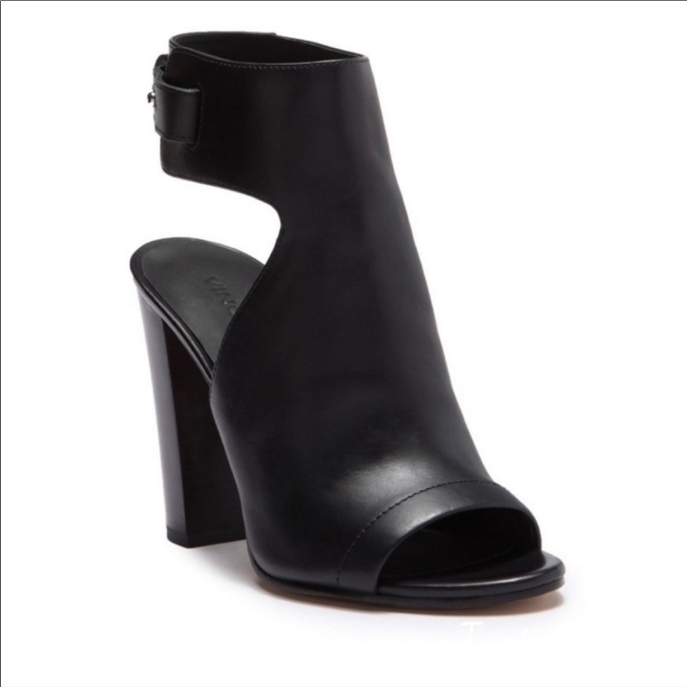 Vince Addie leather open toe bootie 8.5